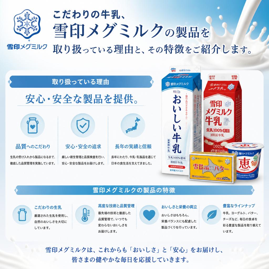 雪印メグミルクの品質